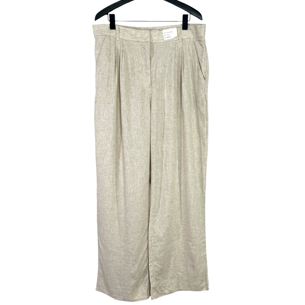 NWT Abercrombie & Fitch A&F Sloane Low Rise Tailored Linen-Blend Pant 32/14L - Picture 6 of 11